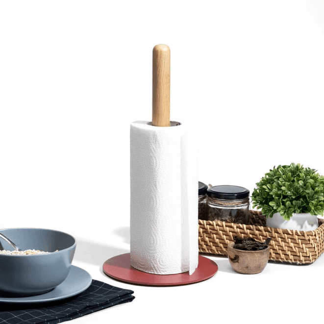 Cora Paper Towel Holder - Brick Red