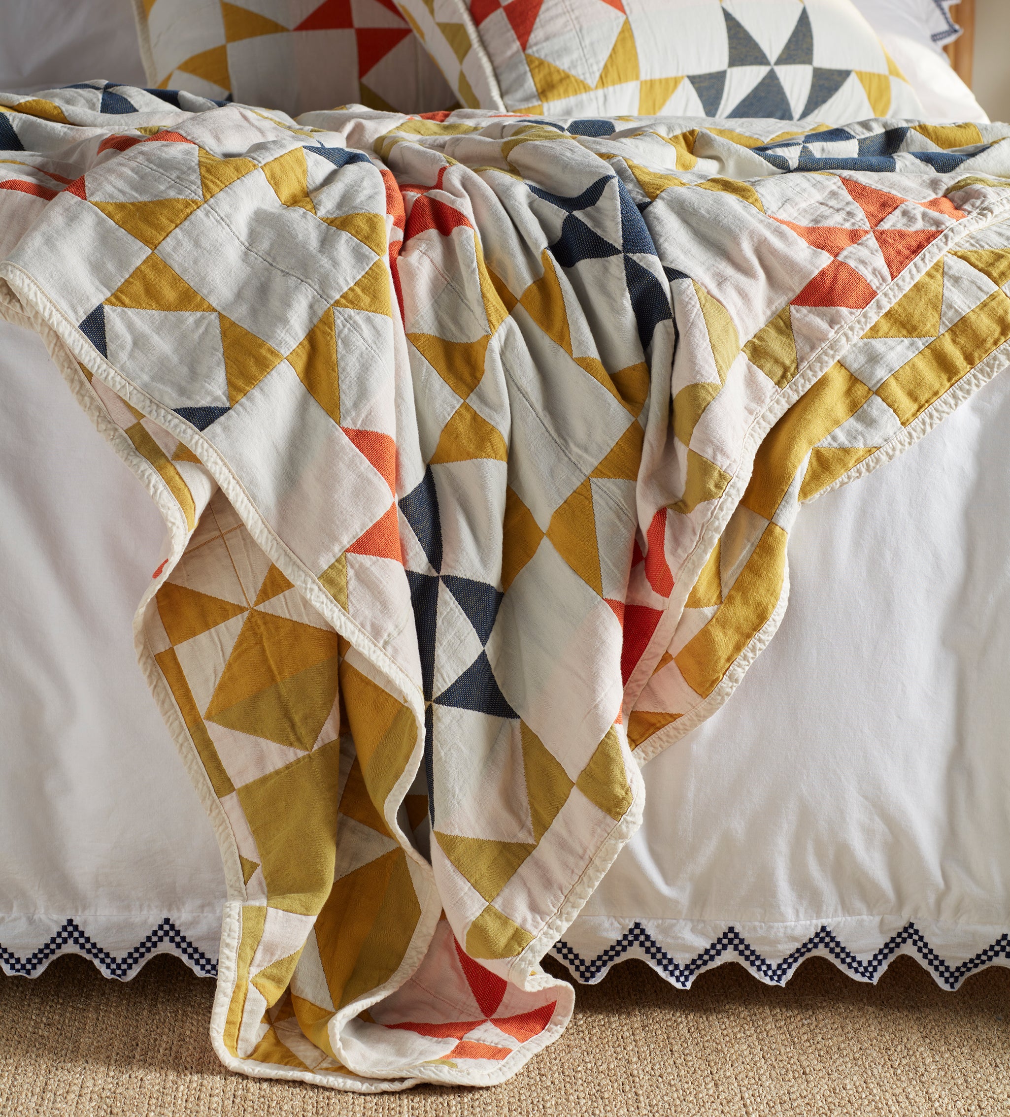 Glassette Stella Quilted 100% Cotton Bedspread