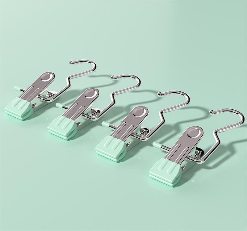 Hot Sale- 49% OFF💥Anti-rust Clip Space-saving Clothespin Hat Pants Storage Hanging Travel Hook