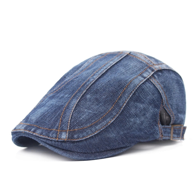 Women's Business Solid Color Flat Eaves Beret Hat