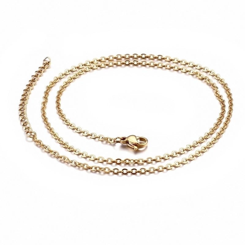 Titanium Steel 18K Gold Plated Fashion Plating Necklace