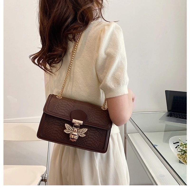 Women's Medium All Seasons Pu Leather Vintage Style Shoulder Bag