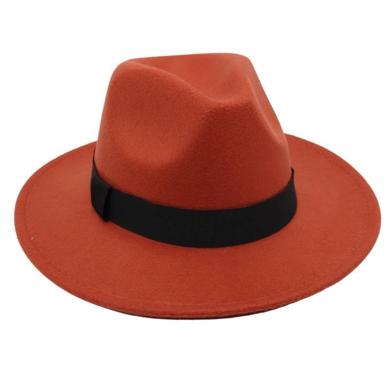 Beach Ferdo Hat Tie-dyed Top Hat Jazz Hat Men And Women Felt Hat Temperament Woolen Hat Trend
