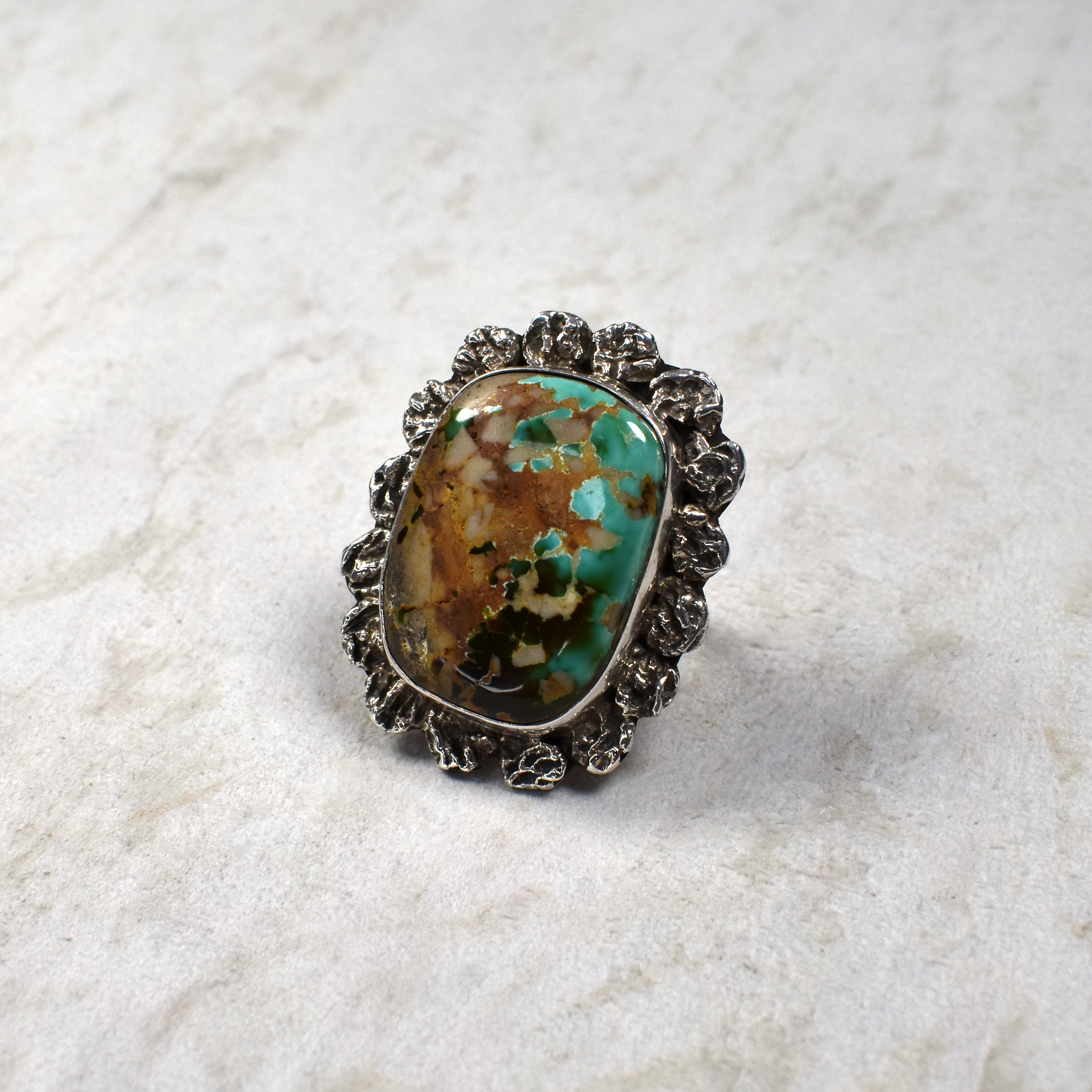 Royston Square Turquoise Ring