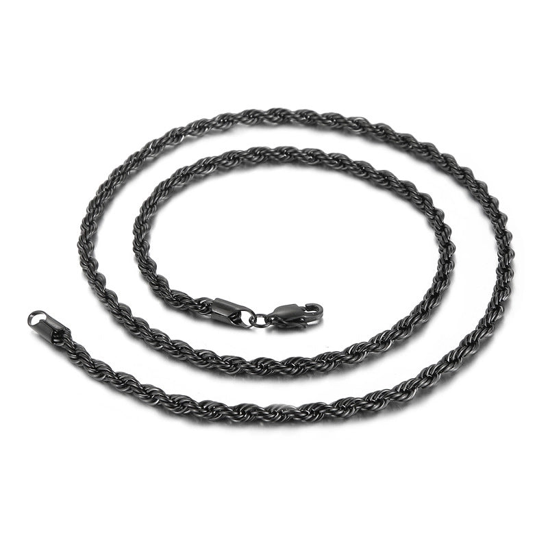 Titanium Steel 18K Gold Plated Minimalist Geometric Necklace