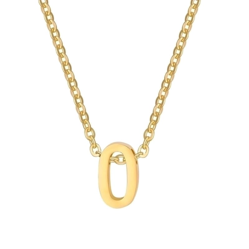 Minimalist Letter Stainless Steel Gold Plated Plating