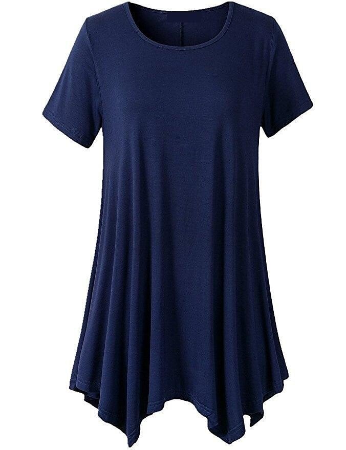 🔥Women's Summer Mid-length Short-sleeved T-shirt Loose Round Neck