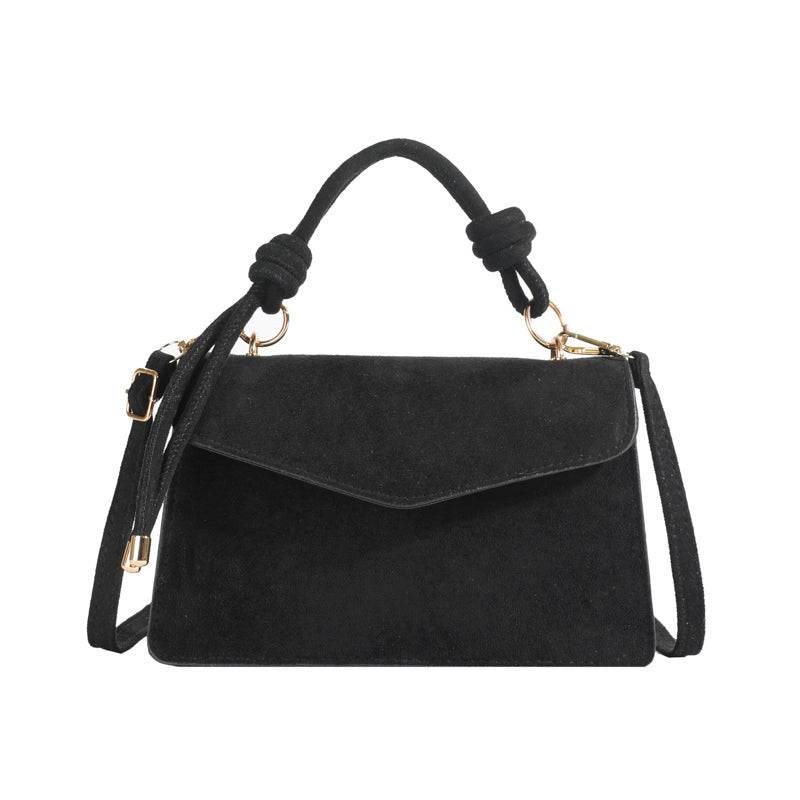 Women's Pu Leather Solid Color Basic Square Magnetic Buckle Crossbody Bag