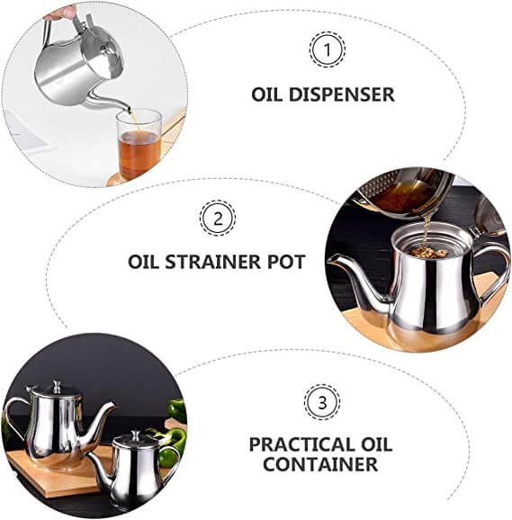 🔥Friday specials🔥Stainless Steel Oil Filter Pot