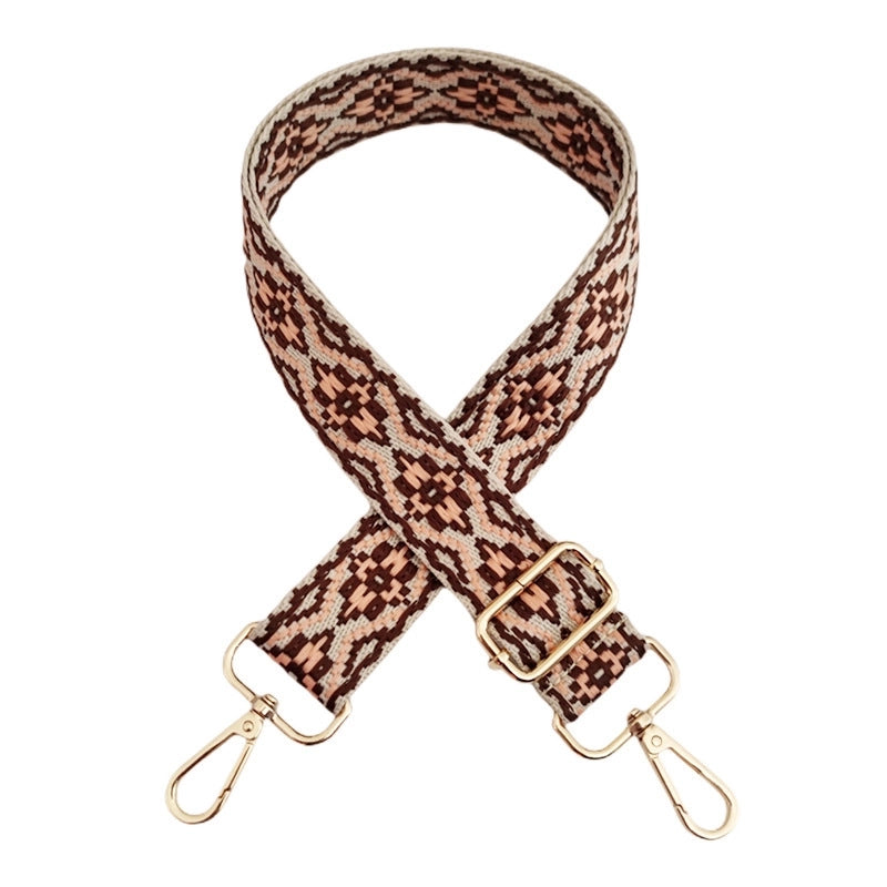 Polyester Cotton Geometric Bag Strap