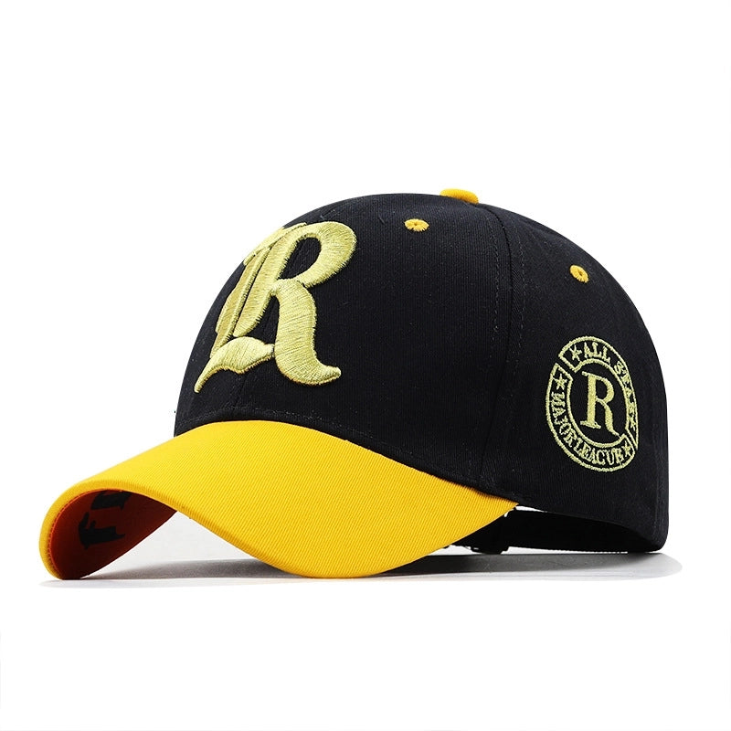 Unisex Basic Retro Letter Embroidery Curved Eaves Baseball Cap