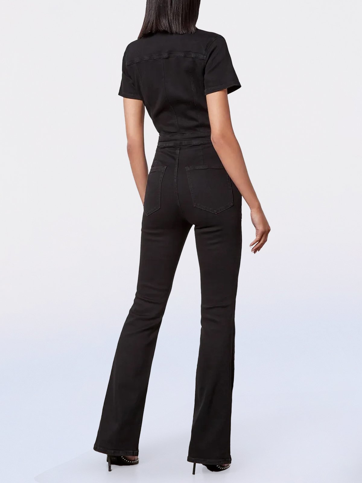 48% OFF Skinny Bootcut Denim Jumpsuit(Buy 2 Free Shipping)