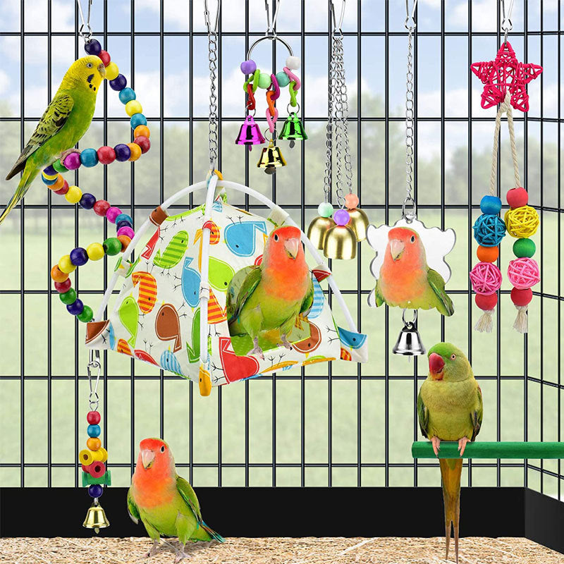 8Pcs Pet Bird Toy