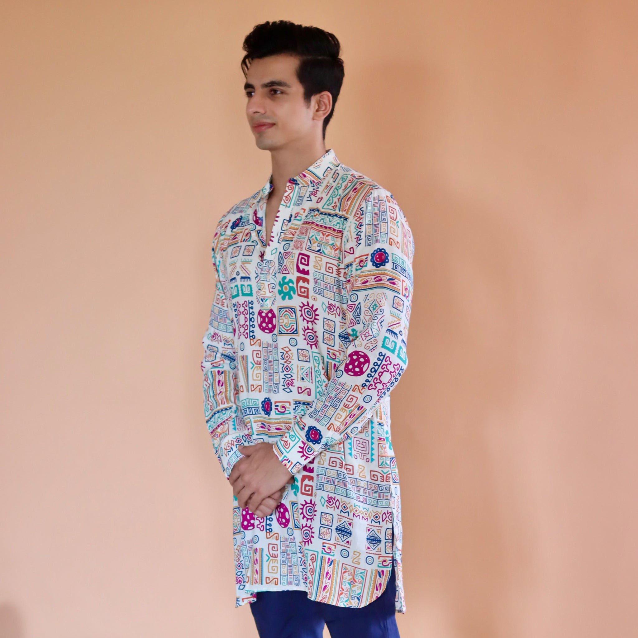 White Kai  Ganganagery Kurta