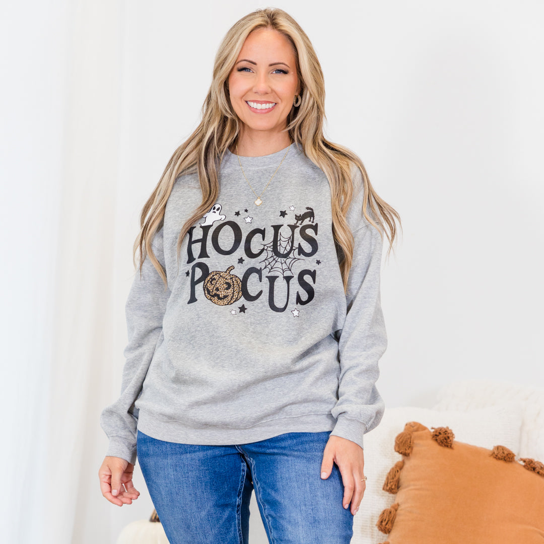 Hocus Pocus Pullover. Heather Gray