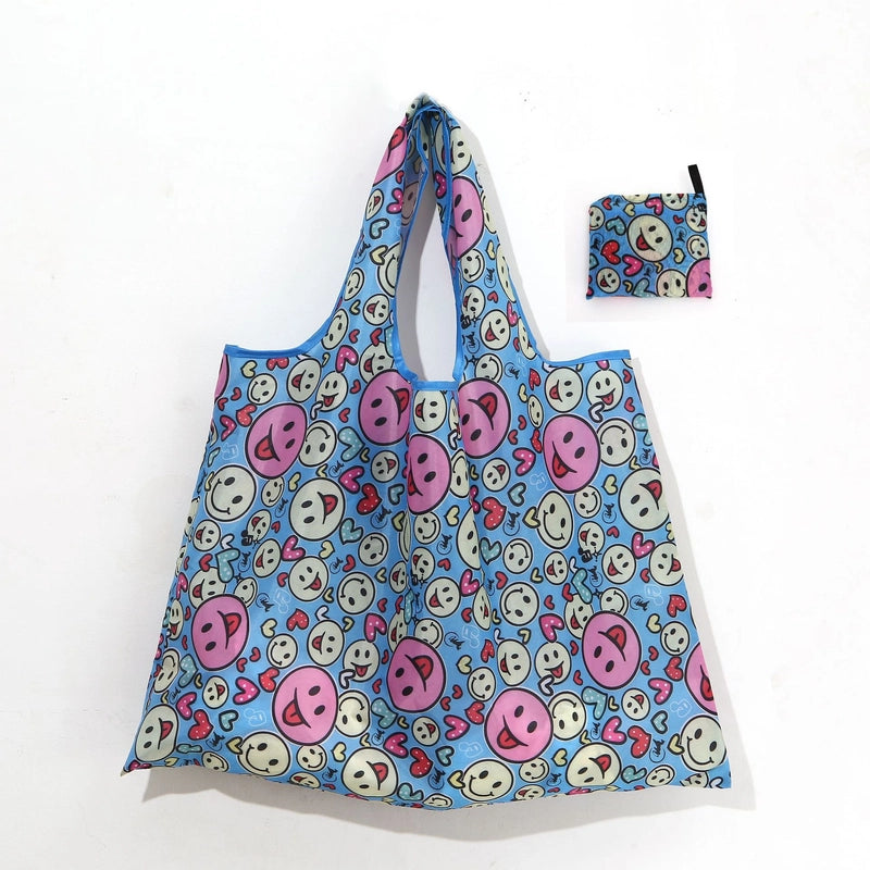 Casual Cute Cat Polyester Composite Needle Punched Cotton Shopping Bags