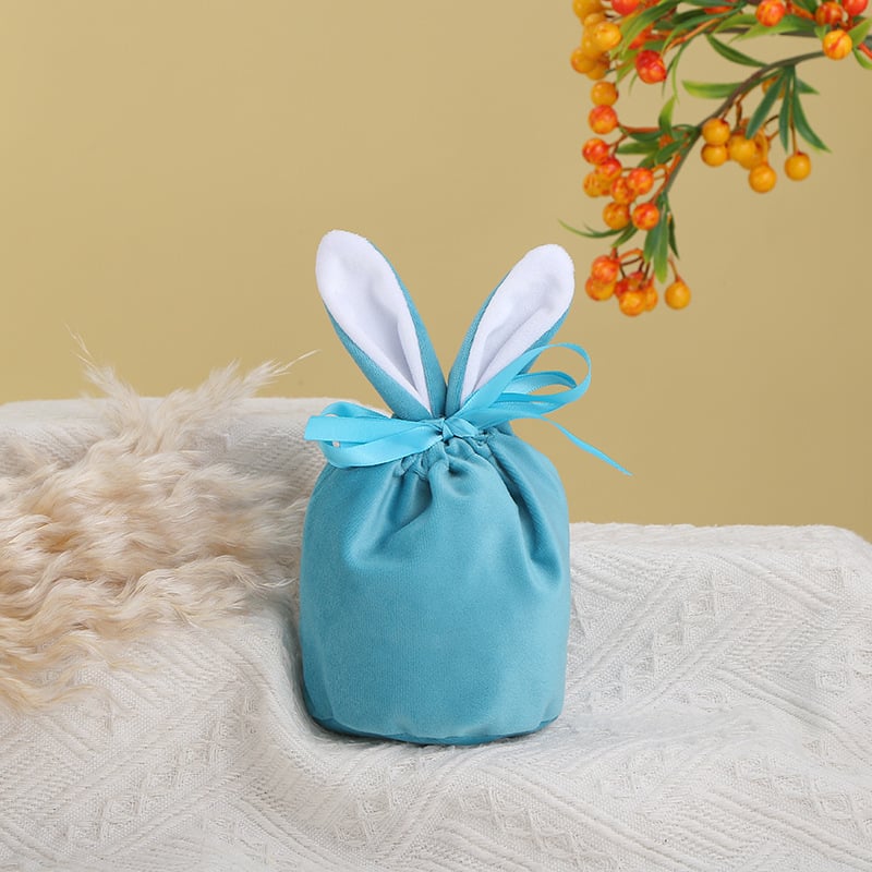 Easter Bunny Velvet Basket