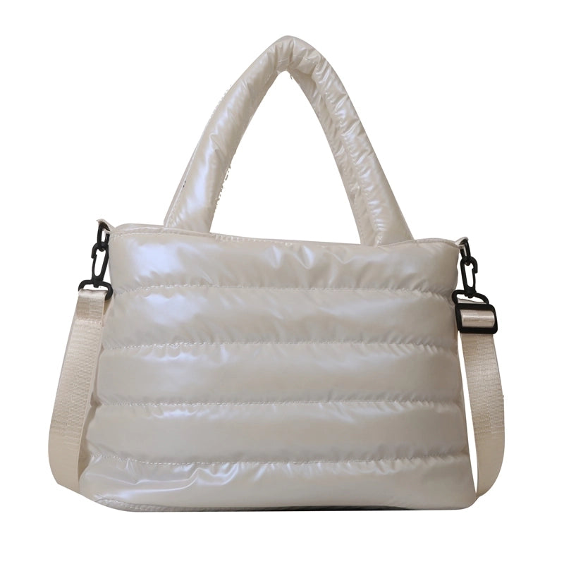 Women's Pvc Solid Color Basic Square Zipper Shoulder Bag Crossbody Bag