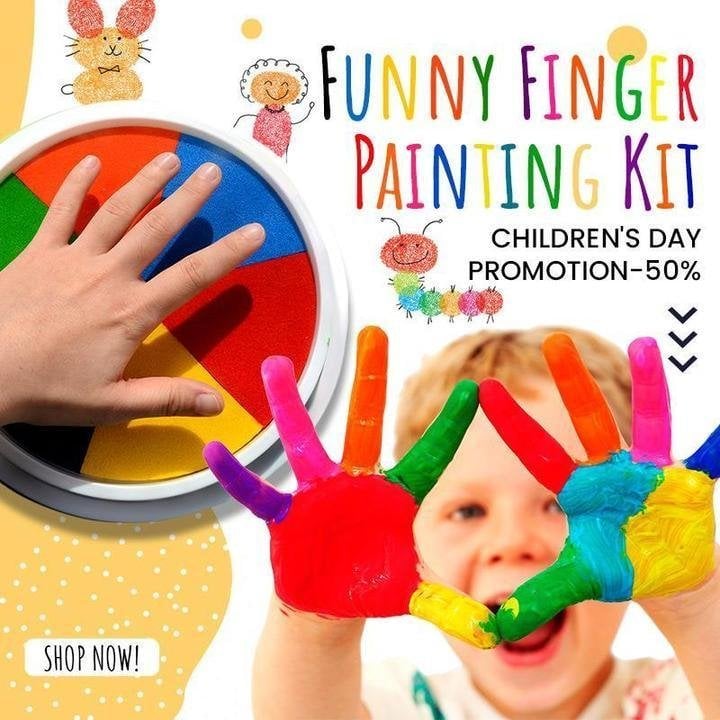 (🌷MOTHER'S DAY SALE - 48% OFF)Funny Finger Painting Kit