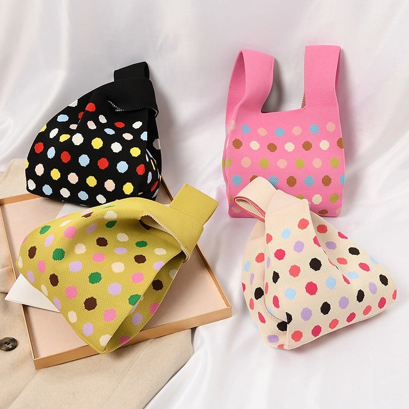 Women's Small Polyester Geometric Streetwear Open Tote Bag
