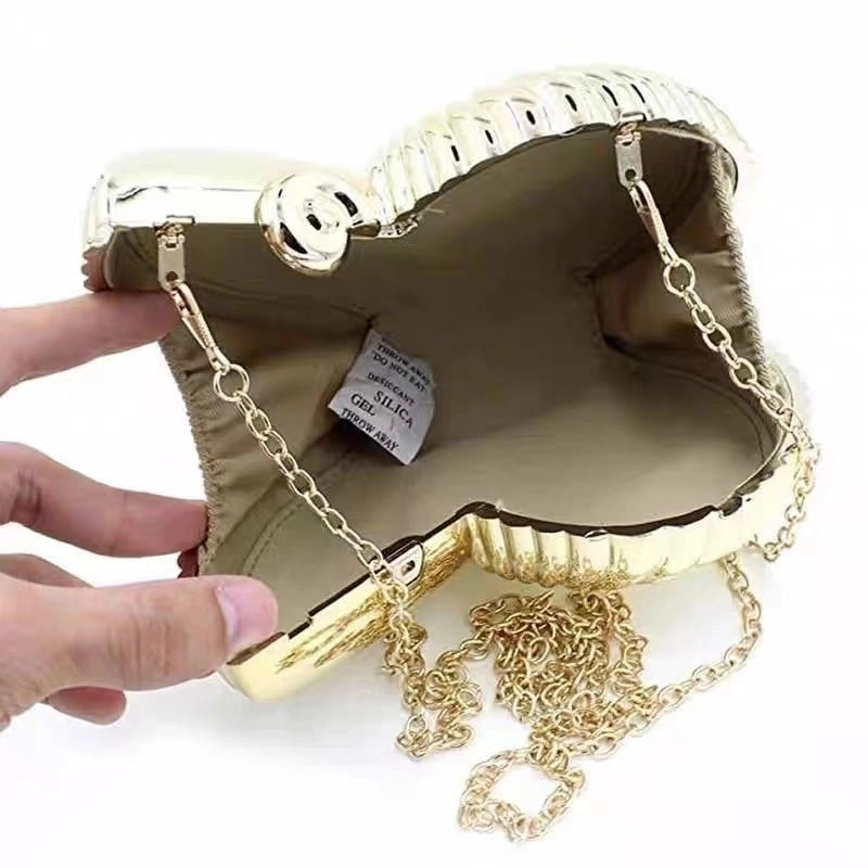 Women's Small Arylic Solid Color Streetwear Lock Clasp Shoulder Bag