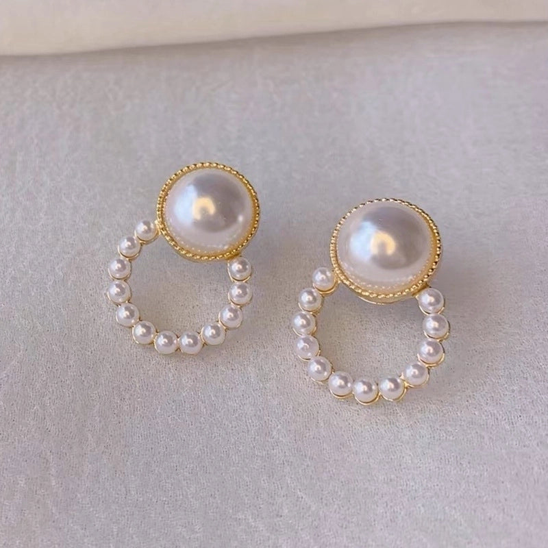 1 Pair Elegant Minimalist Streetwear Flower Bow Knot Plating Inlay Alloy Artificial Pearls Zircon Ear Studs