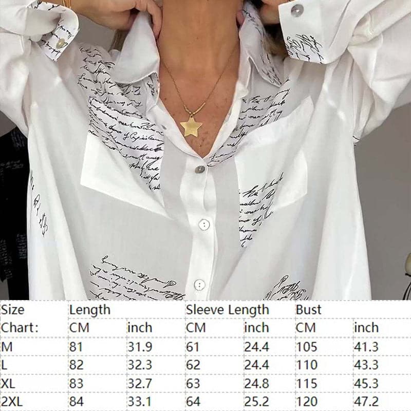 🎁Uitverkoop 49% UIT⏳Vrouwen Lange Mouwen Print Fashion Kapsel Shirt