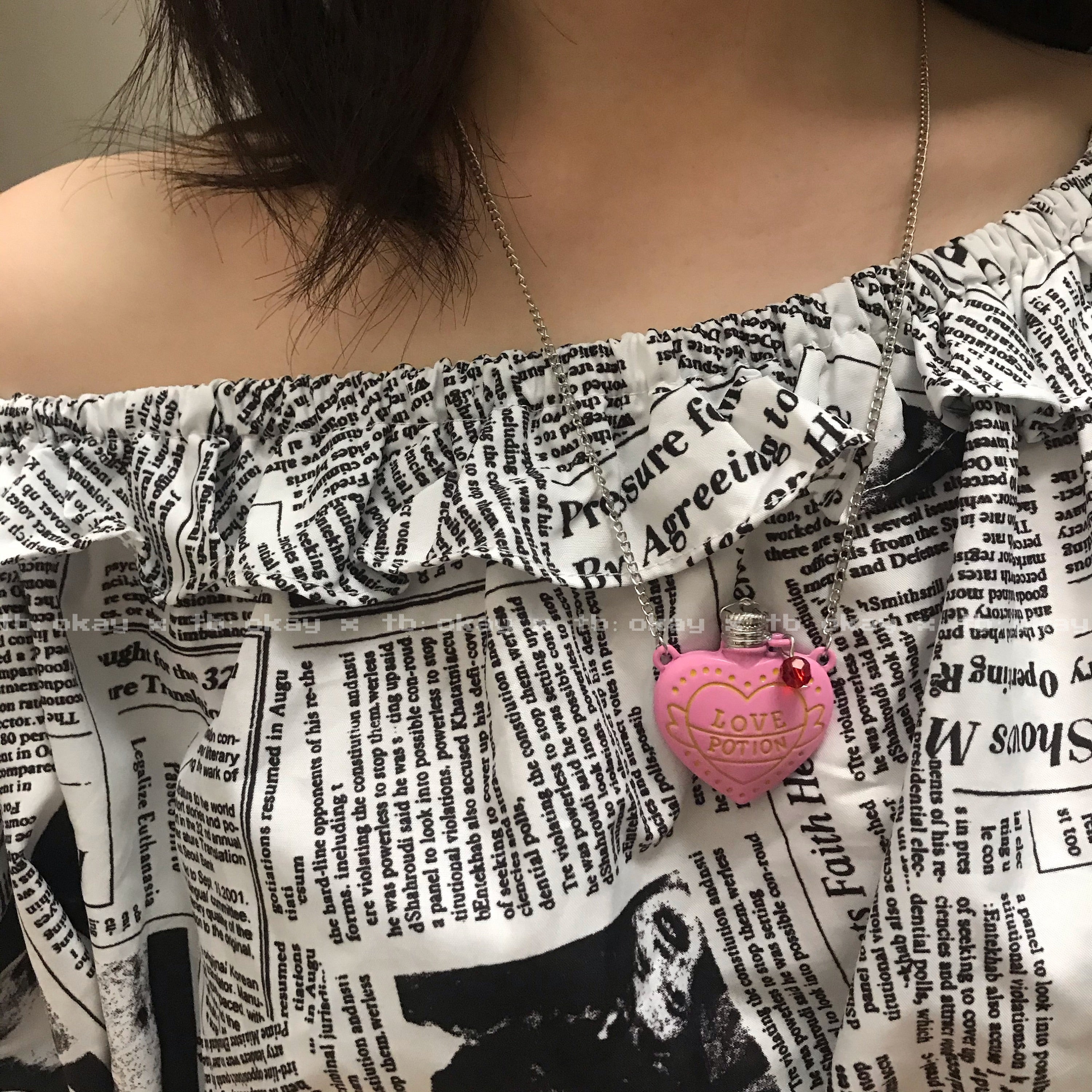 Love Potion Bottle Necklace