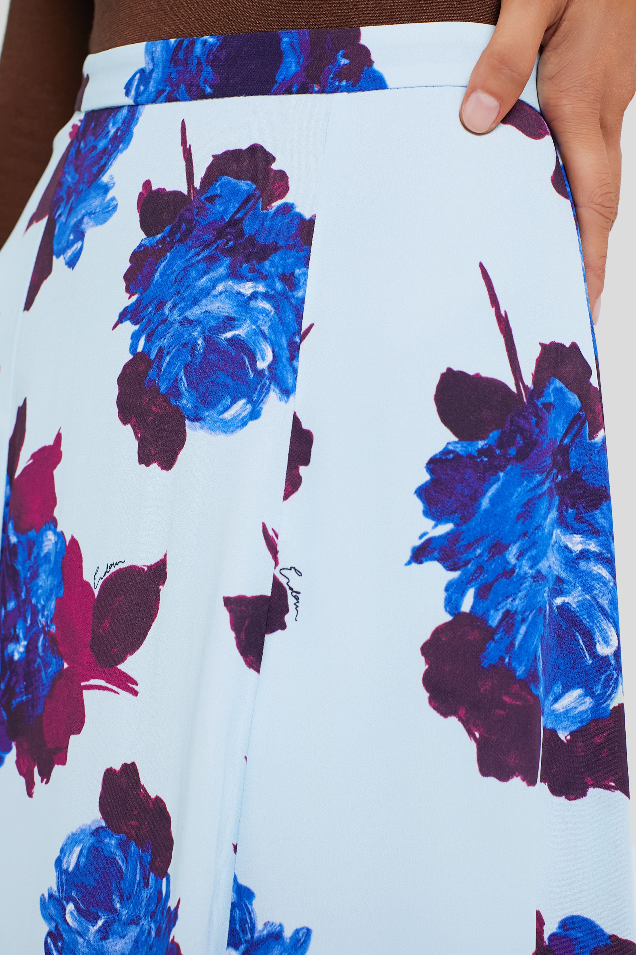 Rossini Rose Ice Blue Long Panel Skirt
