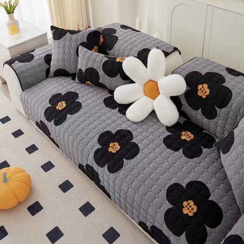 Flower Series Protective Couch Cover Premium Quality Multiple Materials