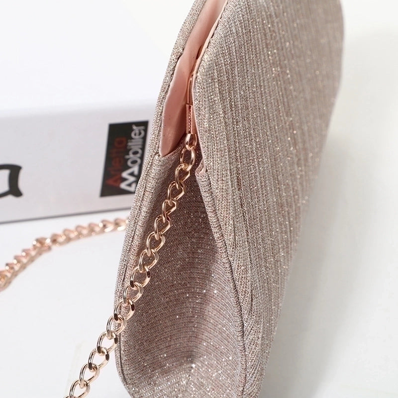 Pink Green Silver Satin Solid Color Square Evening Bags