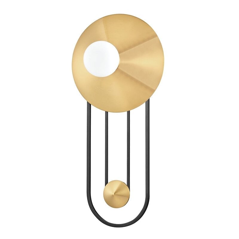 Modern Artistic Wall Sconce with Gold Accents