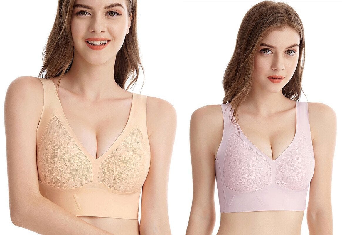🤩No More Pesky Bra Rolls - Side Compression Full Coverage Bra