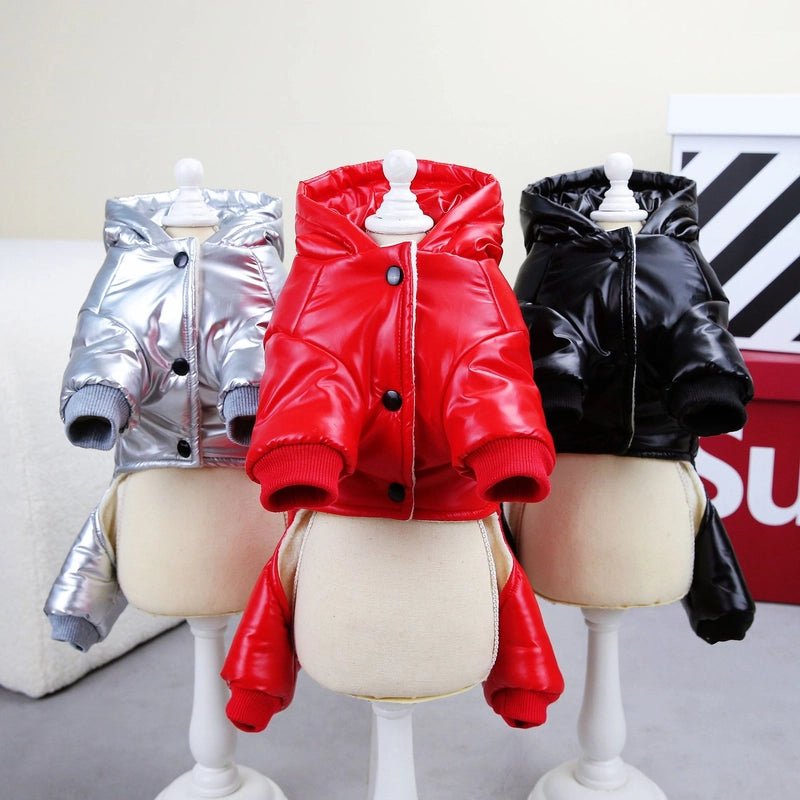 Dog Clothes Autumn And Winter Clothes New Pet Clothes Teddy Pet Clothes Winter Thickened 23 Three-color Four-legged Cotton-padded Jacket