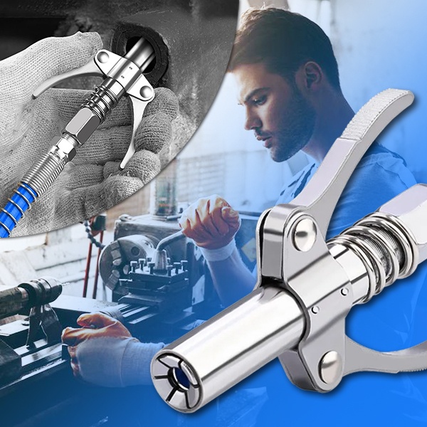 🔥Last Day Promotion 75% OFF🔥Dual Handle Grease Gun Coupler