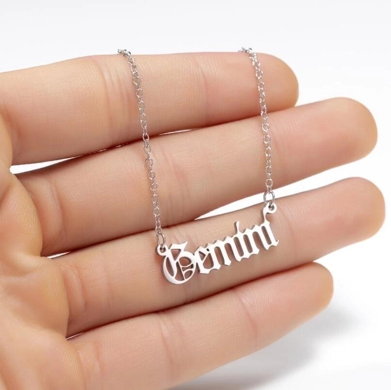 Fashion Constellation 201 Stainless Steel 18K Gold Plated Stainless Steel Necklaces