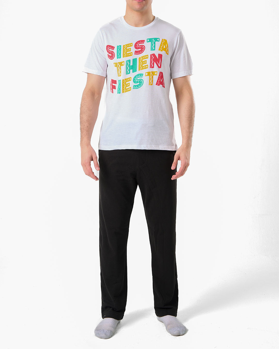 Men Short Sleeves Pj with Pants