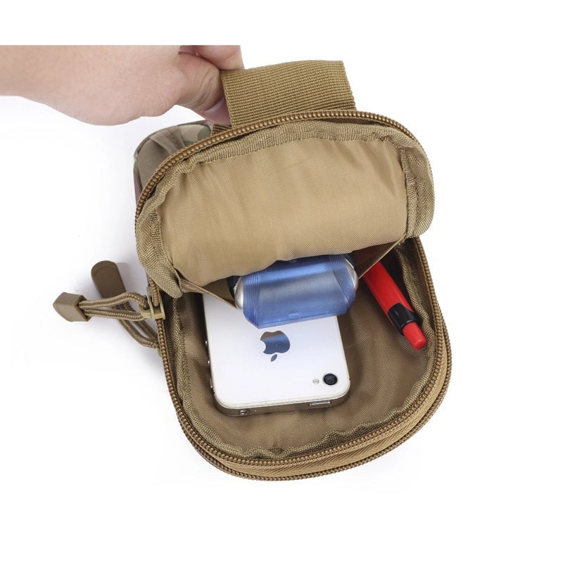 Men's Sports Solid Color Camouflage Oxford Cloth Waterproof Waist Bags