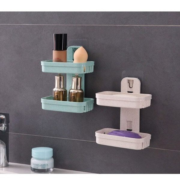 Double Layer Drainer Soap Dish Holder