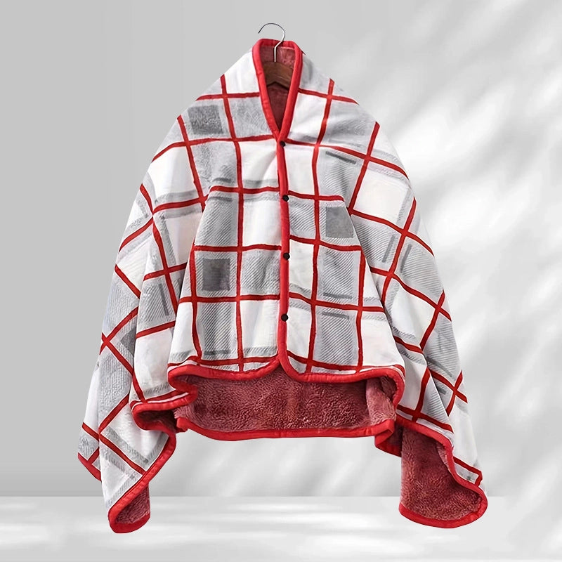Casual Lattice Polyester Shawl Blanket Bedding
