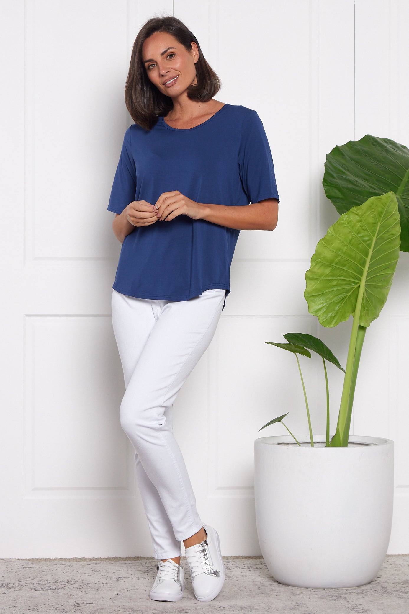 Modal Tee - Navy