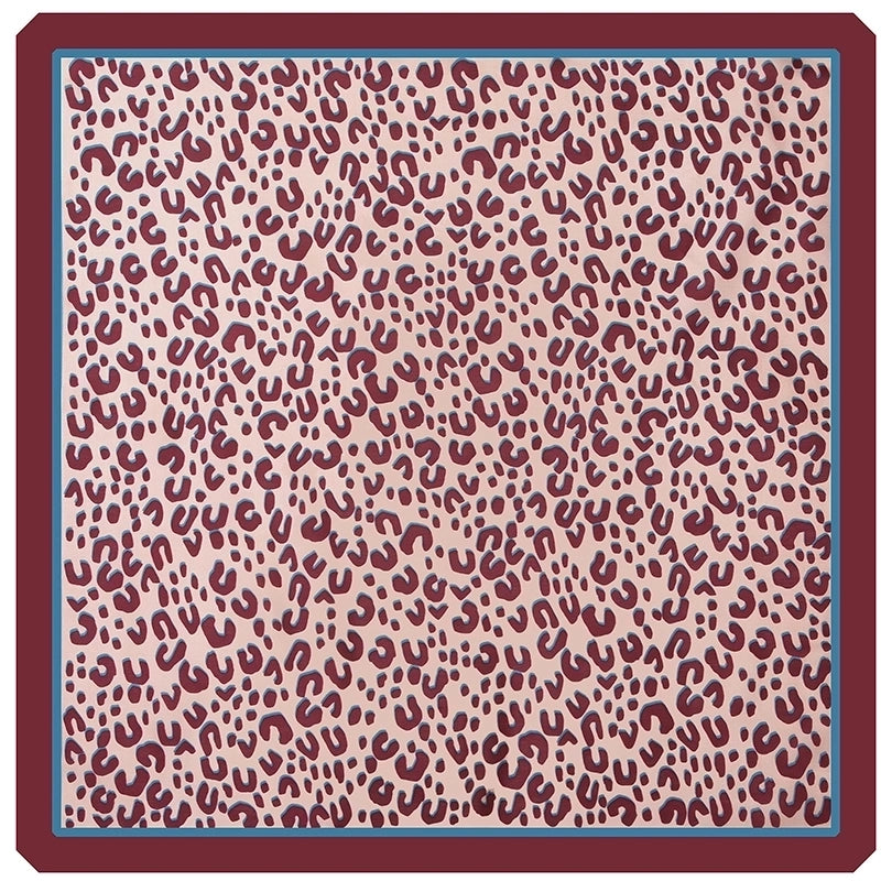 Women's Casual Streetwear Leopard Satin Silk Scarf