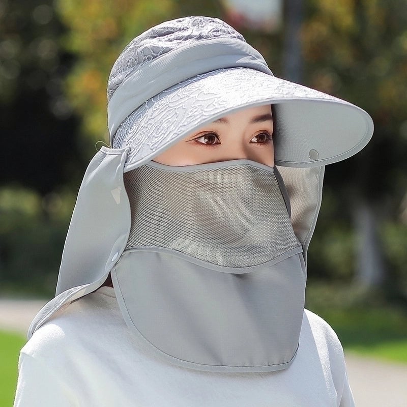 Women's Minimalist Solid Color Big Eaves Sun Hat