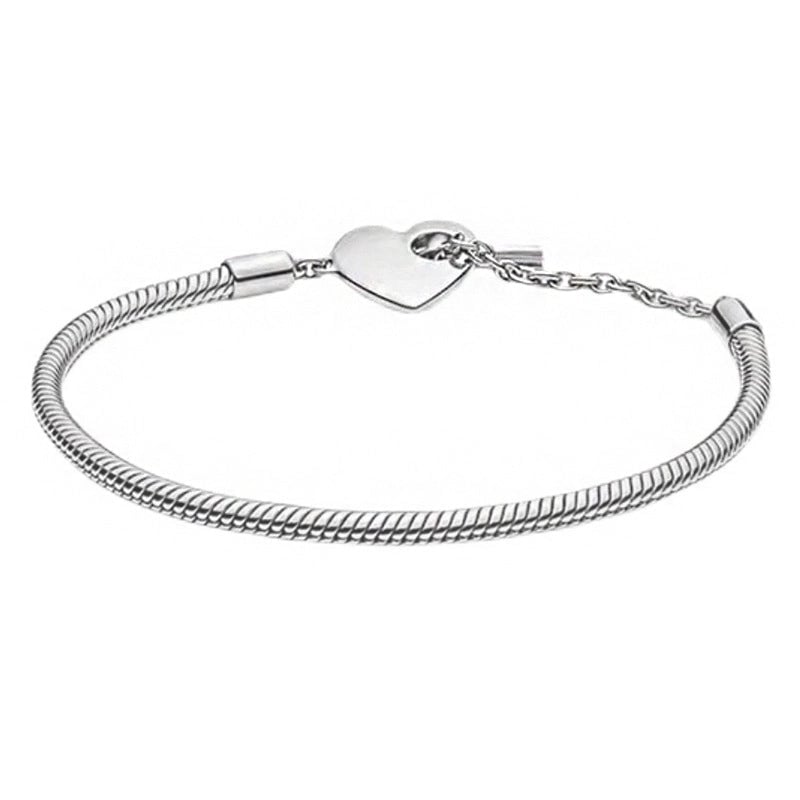 1 Piece Fashion Round Heart Shape Copper Plating Bracelets