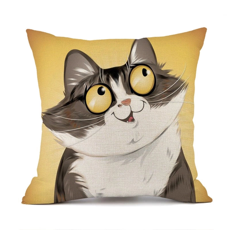 Cute Animal Linen Pillow Cases
