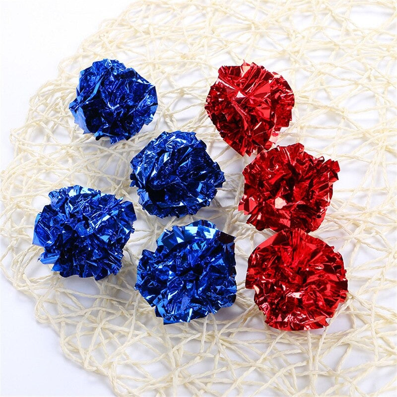 Multicolor Mylar Crinkle Ball