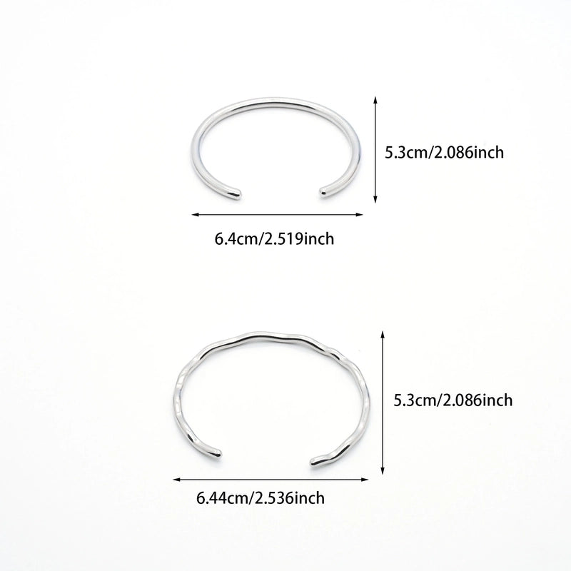 Luxurious Romantic Solid Color Stainless Steel Plating 18k Gold Plated Bangle