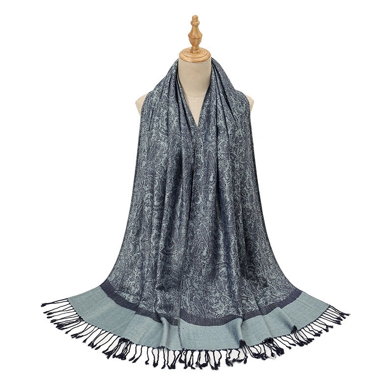 Women's Sweet Solid Color Acrylic Scarf