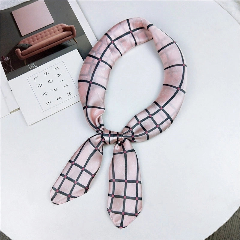 Alloy Scarf (1 Scallop Floral Blue)