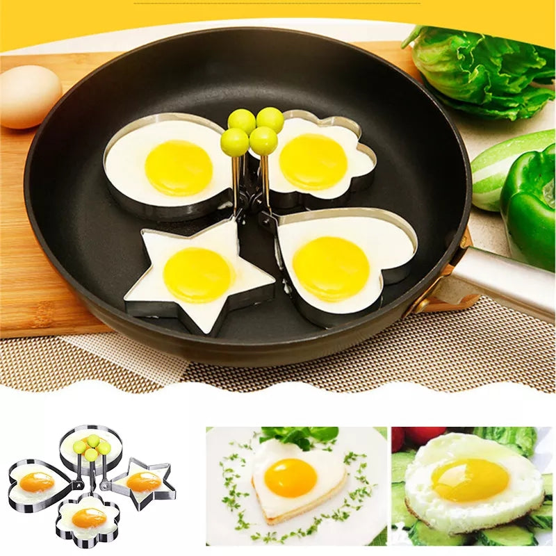 PACK OF 4 DIFFERENT SHAPE EGG MOLDS